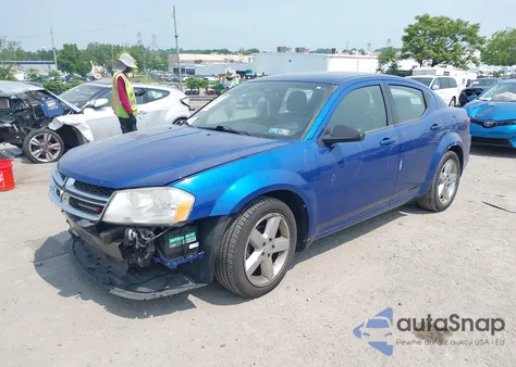 2013 Dodge Avenger Se from USA, damaged, VIN 1C3CDZAB9DN687871